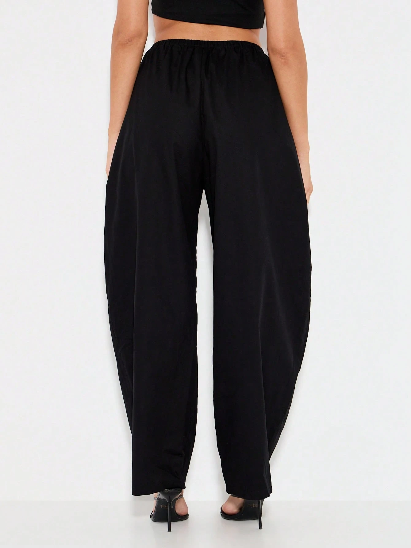 KIZN Wide Leg Palazzo Pants With Elastic Waist