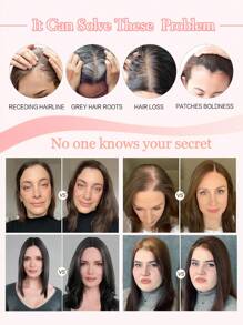 ZERO-NET 14英寸女士假发片，真人发丝，8英寸x8英寸底座，适合头发稀疏的女性。 - S3 - 查看 9