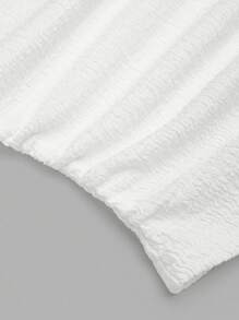 Sweetra 大码女式纯色简约不对称领口针织上衣，适合外出、度假、海滩、可爱上衣、机场旅行