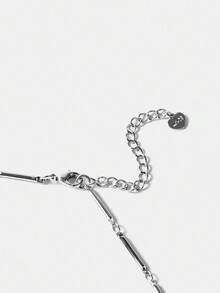 S.W.Smiley x MOTF PREMIUM 银色笑脸吊坠项链 - 銀色 - 查看 8