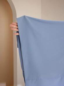 Veilorie Solid Color Batwing Sleeve Cinching Waist Elegant Dress