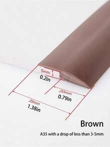 SHEIN 1pc Length 39.37inch PVC Self-Adhesive Protective Floor Mat Flat Buckle Bar Strip Suitable For Floor Door Sill Seam Edge Decoration Home Decor