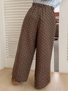 Dazy Kids Young Girl Fall Allover Print Pants