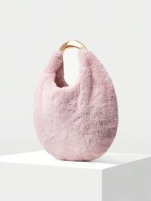 MOTF PREMIUM WOMEN'S HANDBAG, FASHIONABLE, ELEGANT, SHOPPING, PARTY, VACATION - 淺粉色 - 查看 3