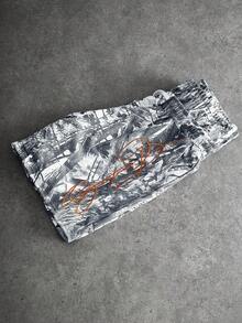 Manfinity Roghcode Manfinity Streetrush Men's 2 In 1 Camouflage Embroidered Shorts - Multicolor - View 5