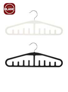 Madebyblanc Móc treo quần áo dạng sóng liền mạch đa năng, Giá phơi quần áo tiết kiệm không gian, Giá lưu trữ nhiều lưới, Giá treo quần áo ban công, Giá treo quần áo phòng ngủ, Thích hợp để treo cà vạt, khăn quàng cổ, thắt lưng, váy, quần jean và các loại quần áo khác - Móc treo màu đen và trắng, Lưu trữ phụ kiện, Phụ kiện tủ quần áo hiện đại, Cấu trúc nhựa bền, Nặng và chắc chắn, Một công cụ thiết yếu để lưu trữ đồ đạc trong ký túc xá trong suốt học kỳ - Nhiều màu - Xem 2