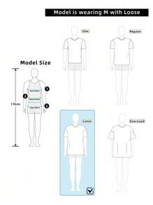 Manfinity ZONE917 男士休闲星星字母印花宽松短袖T恤和迷彩长裤套装，夏季 - 紫色 - 查看 3