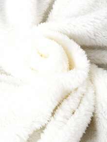 SHEIN Explorewe 少女休闲简约加厚连帽外套，胸前字母刺绣，松紧腰带，适合秋冬季外出、上学、通勤、旅行 - 黑色 - 查看 8