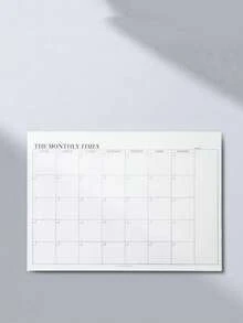 SHEIN 1PC Monthly Planner, Stationery And Gift Wrapping Supplies, Simple Schedule Planner, Sticky Notes, Monthly And Weekly Plans, Tearable Sticky Note Pad, School Supplies, Back-To-School Supplies, Notebook, School Notebook, Aesthetic School Book Monthly Planner Sticky Note Pad Self-Filling Calendar Planner - monthly planner - View 9