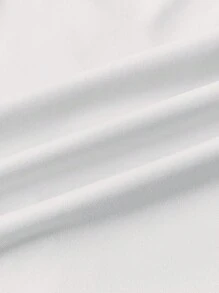 INAWLY 女士修身猫咪印花短款 T 恤，夏季女士上衣 - 白色 - 查看 3