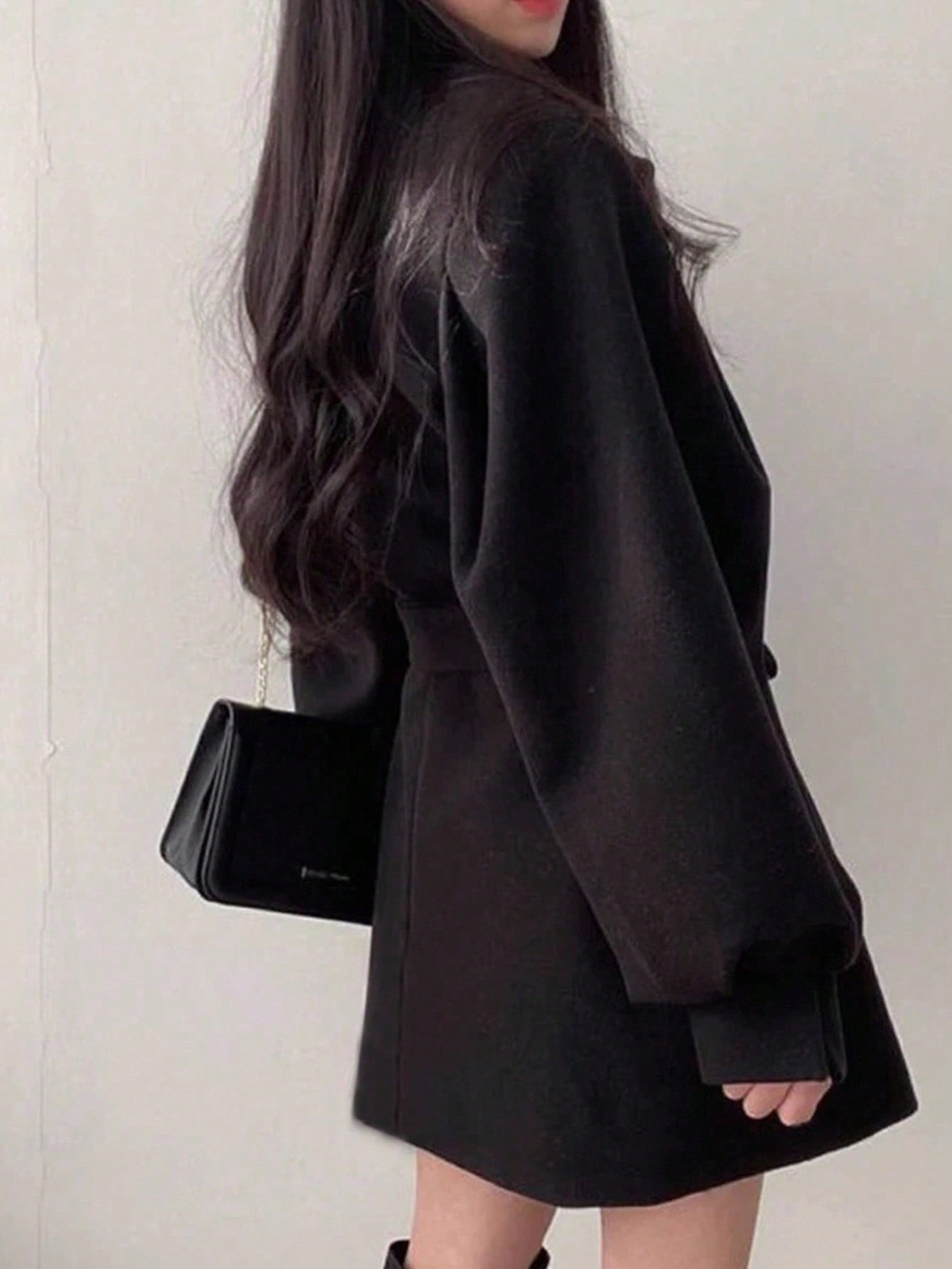 INAWLY جاكيت نسائي أنيق وجذاب ذو أكمام طويلة وأربط...