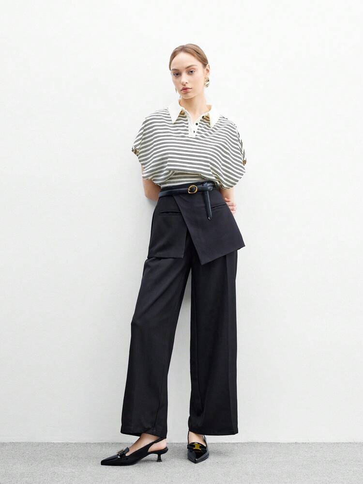 CUCCOO BIZCHIC Zapatos de tacón alto de punta cerrada negros para mujer