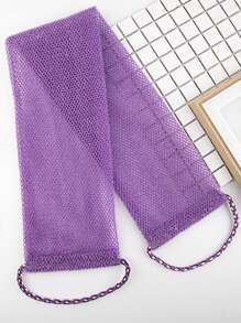 1pc African Nylon Exfoliating Bath Towel, Soft And Scrub, Nylon Bath Towel For Exfoliating And Bubble Foaming, Bathroom Accessories Home Bathroom Decor Summer - Multicolor - View 11