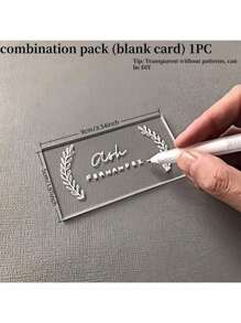 Acrylic Signing Table Seat Card Arrangement Touming Card Slot Base Postcard Wedding Card Holder Table Number Plate Holder, Clear Acrylic Card Slot Base Postcard Card Holder Wedding Card Table Number Plate Table Card Display Holder. - Multicolor - View 23