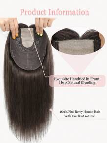 ZERO-NET 14英寸女士假发片，真人发丝，8英寸x8英寸底座，适合头发稀疏的女性。 - S2 - 查看 6