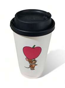 TOM & JERRY X SHEIN Mouse Print Paper Cup, Cartoon Design Party Cup - Multicolor - View 5