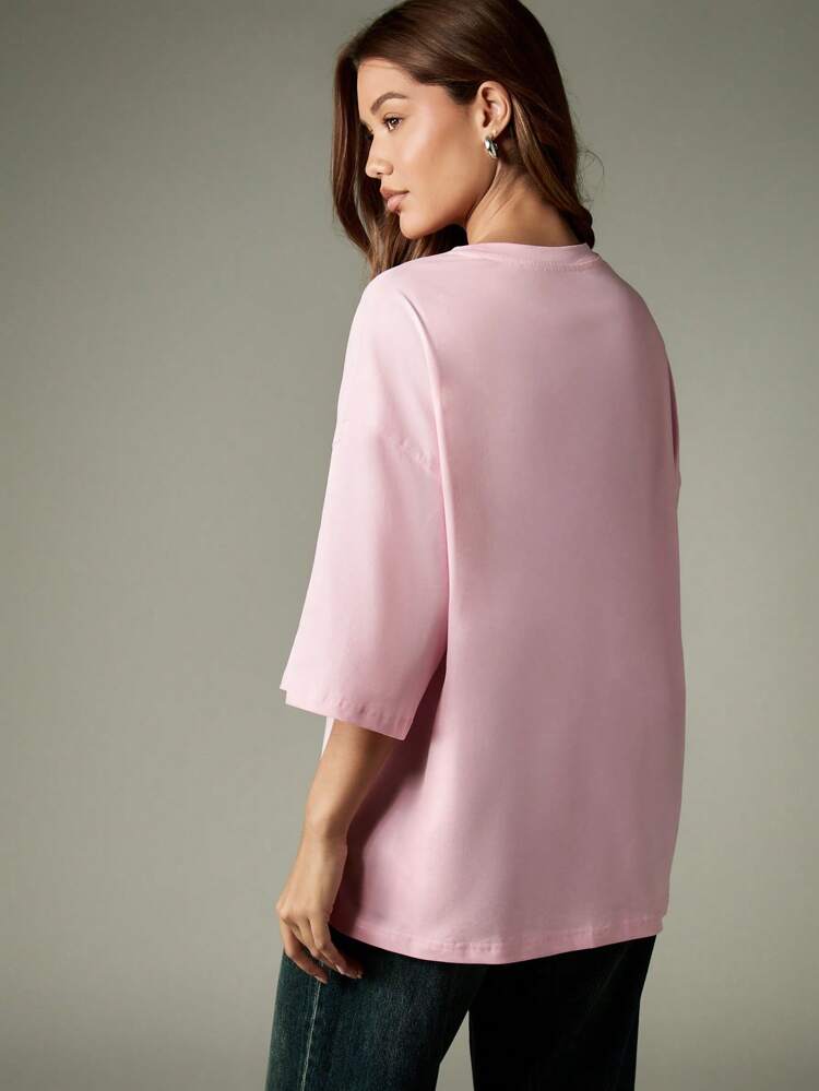 MISSGUIDED T-shirt oversize con stampa Spicy Club