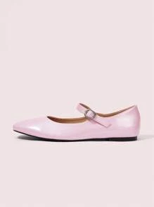 CUCCOO DOLLMOD Women's Sweet&Charming Pink Crystal Design Flats - Pink - View 6