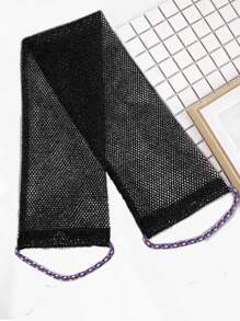 1pc African Nylon Exfoliating Bath Towel, Soft And Scrub, Nylon Bath Towel For Exfoliating And Bubble Foaming, Bathroom Accessories Home Bathroom Decor Summer - Multicolor - View 12