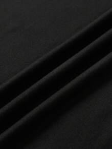 Manfinity Dauomo Maglietta da uomo, processo di foratura a caldo, girocollo, manica corta, colore tinta unita casual, nuova collezione primavera/estate 2025, rave