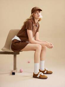 CUCCOO EASI 女士平底休闲运动鞋 - 棕色 - 查看 6