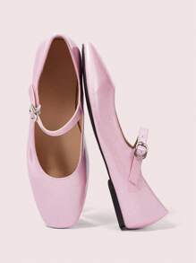 CUCCOO DOLLMOD Women's Sweet&Charming Pink Crystal Design Flats - Pink - View 2