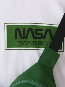 SHEIN Kleine Jungen 3 Stücke/Set T-Shirt + Shorts + Rucksack Lässige Sportliche Mode Streetwear Outfits