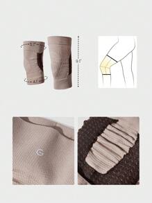 GLOWMODE Sweat-Wicking Compressed Knee Sleeve Fall Winter - Khaki - View 8