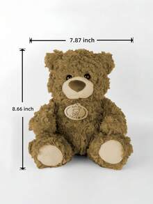POKOJA LAND 1 件柔软毛绒泰迪熊填充动物棕色优质毛绒玩具情人节礼物生日礼物复活节礼物节日装饰家居装饰优质沙发泰迪熊温柔拥抱柔软可爱毛绒泰迪熊 Teezes 温暖礼物创意优质蓬松填充玩具卡哇伊泰迪熊舒适家居配件节日礼物浪漫礼物贴心礼物 - 彩色 - 查看 3