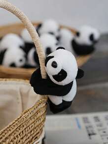 1/3/5pcs Cute Panda Plush Refrigerator Magnet Creative Stuffed Animal Magnet,Suitable For Home Use, Portable And Festival Gifts