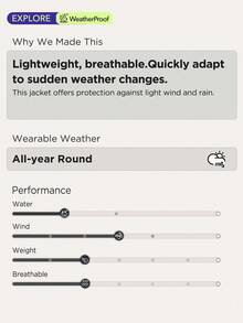 OutZeal Women Water-Resistant Stand Collar Zip Pocket Outdoor Jacket Hiking Camping