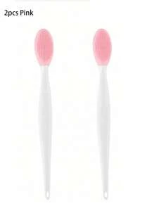 2/4/8pcs Silicone Face Brushes, Double-Sided Blackhead Brushes, Silicone Nose Brush, Lip Cleansing Brush