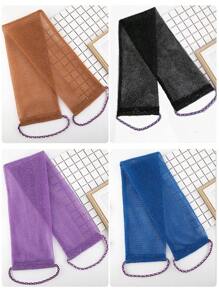 1pc African Nylon Exfoliating Bath Towel, Soft And Scrub, Nylon Bath Towel For Exfoliating And Bubble Foaming, Bathroom Accessories Home Bathroom Decor Summer - Multicolor - View 13