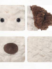 1 件超柔软卡其色毛绒小狗伴侣，可爱的悲伤眼睛杰克狗填充动物可爱毛绒玩具，适合青少年和成人，舒适的家居装饰，可爱的卧室装饰，缓解压力的拥抱伙伴 - 卡其色 - 查看 5