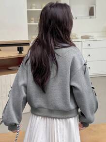 DAZY 女童圆领保暖衬里运动衫，秋季