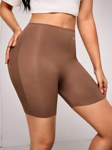 SuitURBody Women Letter Print High Waist Tight Stretch Shorts