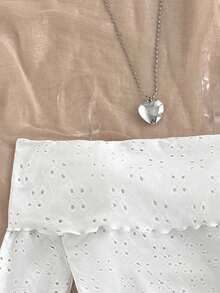 SHEIN Tween Mädchen Kleid, figurbetont, Lässig, minimalistisch, bequem, mit asymmetrischem Saum und Schulterausschnitt, Langarm