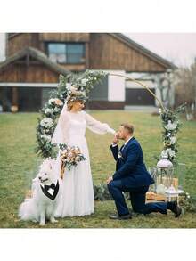 1pc Dog Tuxedo, Dog Wedding Bandana Scarf, Pet Bow Collar, Adjustable Dog Tux Formal Costumes For Birthday Party, Suitable For Small Medium And Large Dog Cat, Dog Valentines Outfit Cosplay