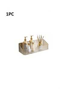 1 件超大粘性淋浴架不锈钢无需钻孔壁挂式浴室收纳架肥皂架海绵架适用于浴室厨房家居装饰沐浴必需品奢华礼物 - 彩色 - 查看 16