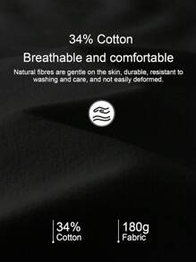 SHEIN EZwear Casual Minimalist Pattern Round Neck Short Sleeve Fitted Cropped Women T-Shirt, Suitable For Summer - Black - View 6