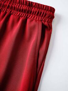 Claim Dot 男士纽约洛杉矶城市印花休闲T恤和短裤套装，时尚简约T恤套装