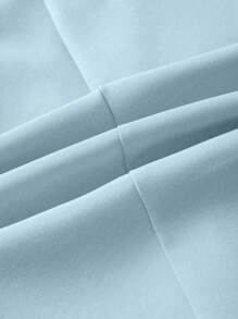 EMERY ROSE Women's Button-Up 3/4 Sleeve Casual Blazer For Home, Outdoor - Sky Blue - View 3