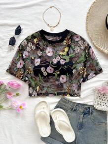 Soleia 夏季度假女装花卉刺绣时尚女式上衣 - 彩色 - 查看 5