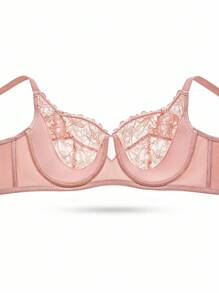 LUVLETTE 大码胸罩和无钢圈文胸 - 粉色 - 查看 8