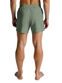Nike 男士松紧腰休闲泳裤短裤 - 綠色 - 查看 2