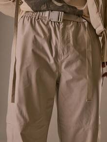 Musero Men Nylon Baggy Suit Jogger Pants Fall/SPRING SUMMER Clothes - Beige - View 5