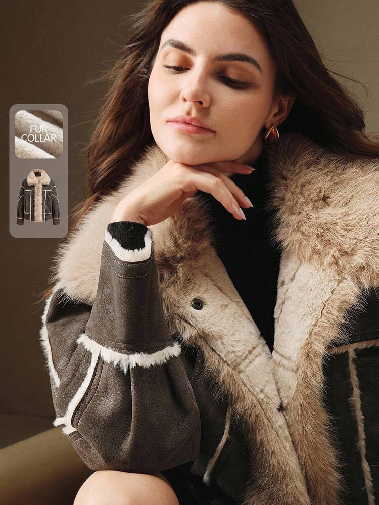 レディース フェイクファーコート、秋、冬、お出かけ、エレガント、フォーマル、パーティー、シック、新年、クリスマス、仕事、卒業式、結婚式に適しています