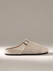 Solecia Men's Slip-On Thick Sole Backless Sandals, Mule Shoes