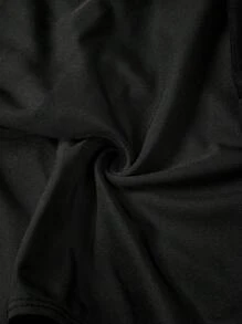 Ellevyn Women's Elegant Black Halter Neck Ruched Mesh Long Sleeve Bodysuit, Autumn/Winterhalloween