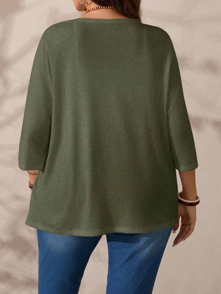 Plus Size Vacation Casual Solid Color Teacher Fall Jacket